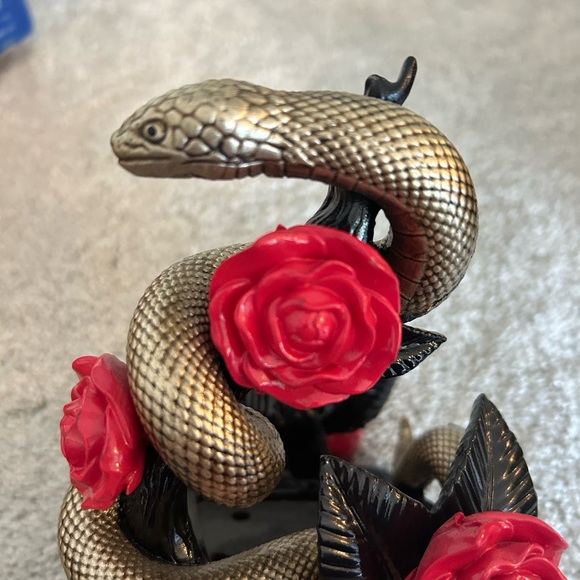 Gold and Red Snake Reptile Ornament - Picture 1 of 2